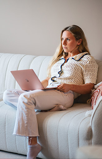 Gigi With Laptop